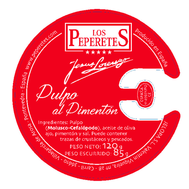 PULPO AL PIMENTÓN RO-120 120gr.